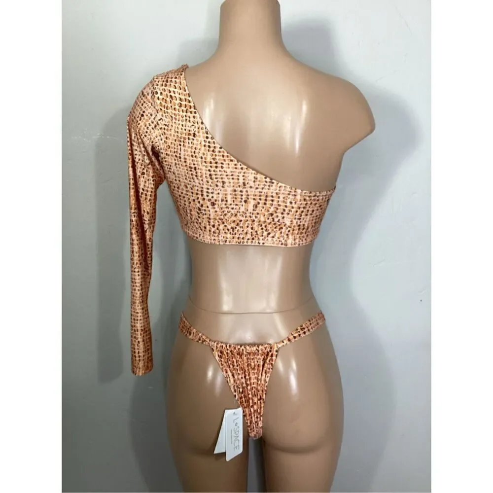New. L*SPACE Gina animal print bikini set. Small. Retails $209